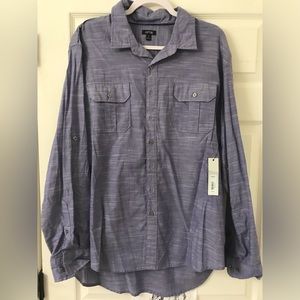 NWT APT.9 Mens XL long sleeve button up shirt